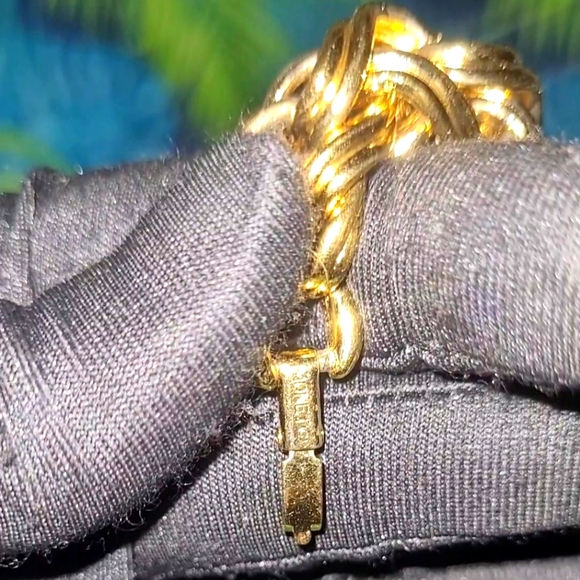 Vintage Monet Chunky Gold-tone Round Weaven Chain NecklaceEUC (ALREADY CLEAN) - Picture 5 of 7